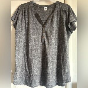 Old Navy Charcoal Short Sleeve Top